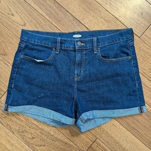 Old Navy Women's Dark Wash Jean Shorts Size 12